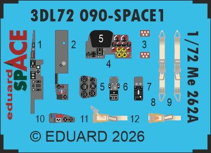1:72 Me-262 A - Space Set (for Arma Hobby Kits)