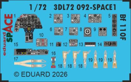 1:72 Bf-110 F - Space Set (for Eduard Kits)