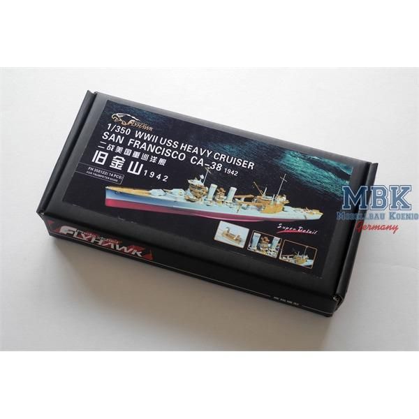 1:350 WWII USS San Francisico CA-38 1942 Super Detail Parts (for Trumpeter)