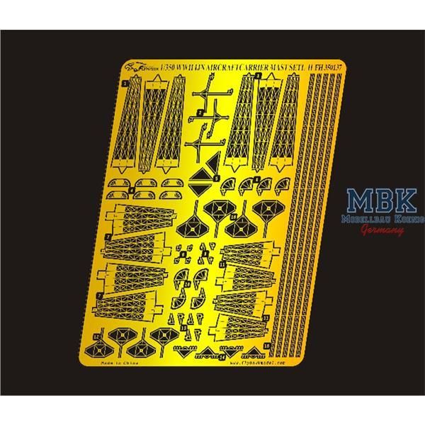 1:350 WW II IJN Aircraft Carrier Mast Setl II
