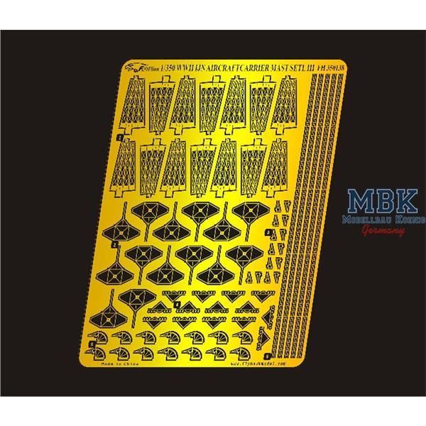 1:350 WW II IJN Aircraft Carrier Mast Setl III