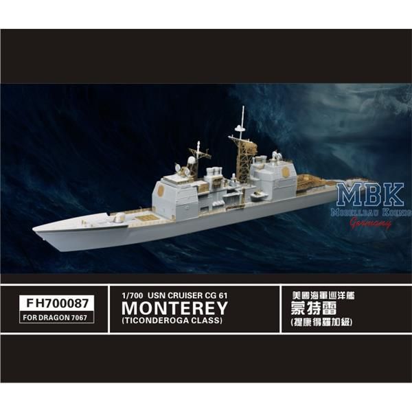 1:700 Ticonderoga Class USN CG-61 Monterey for Dragon 7067