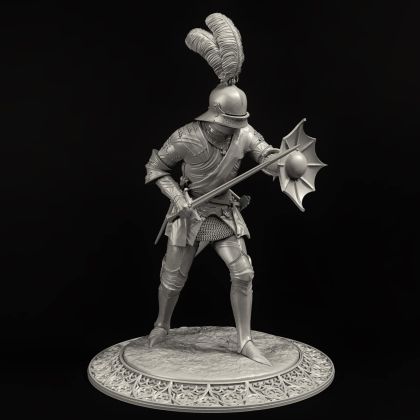 75mm Gothic Knight in Augsburg Armor (1470-1500)