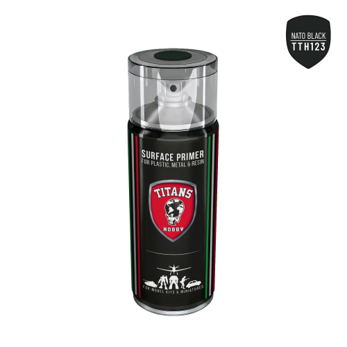 NATO BLACK - 400ml Spray for Plastic, Metal & Resin