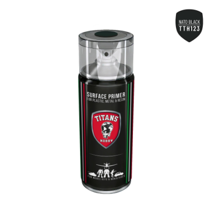 NATO BLACK - 400ml Spray for Plastic, Metal & Resin
