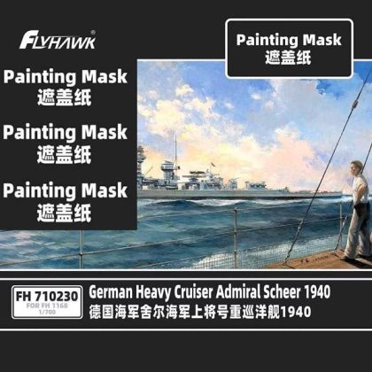 1:700 German Heavy Cruiser ADMIRAL SCHEER Painting Mask