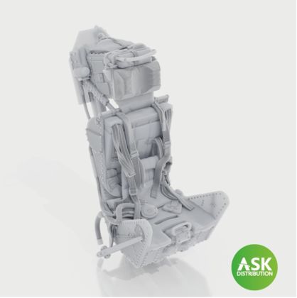 1:72 Ejection Seat - M.B Mk.2E - with seat belts - Recommended for Meteor F.8/FR9 Airfix