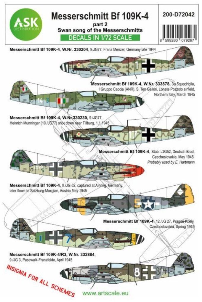 1:72 Bf 109K-4 part 2 - Swan song of the Messerschmitts