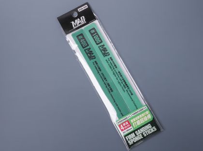 Dual-Grit Firm Sanding Sponge Stick - 1 piece 400/600 and 1 piece 800/1000