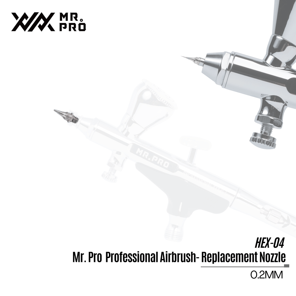 Replacement nozzle for HEX-02 Mr. Pro Professional Airbrush 0.2