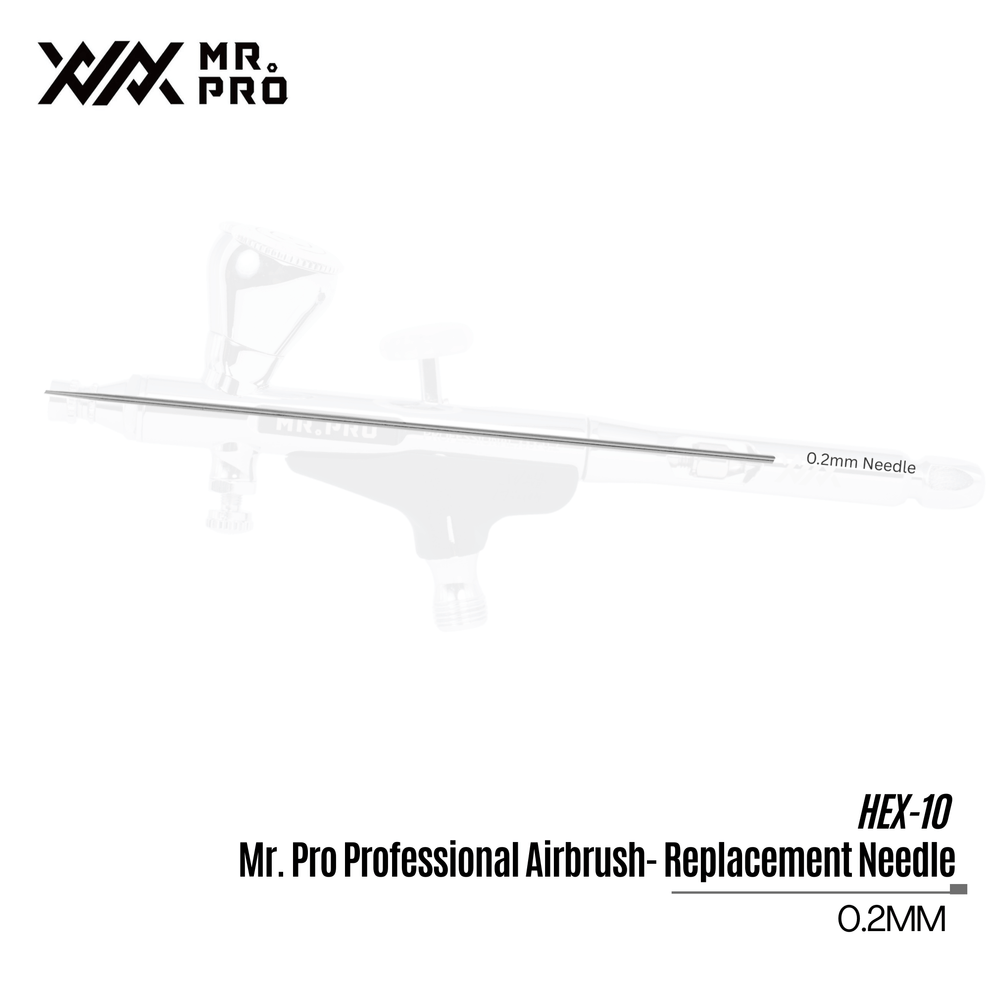 Replacement Needle for HEX-02 Mr. Pro Professional Airbrush 0.2
