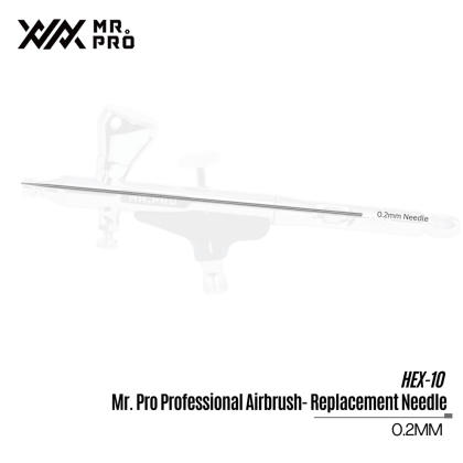 Replacement Needle for HEX-02 Mr. Pro Professional Airbrush 0.2