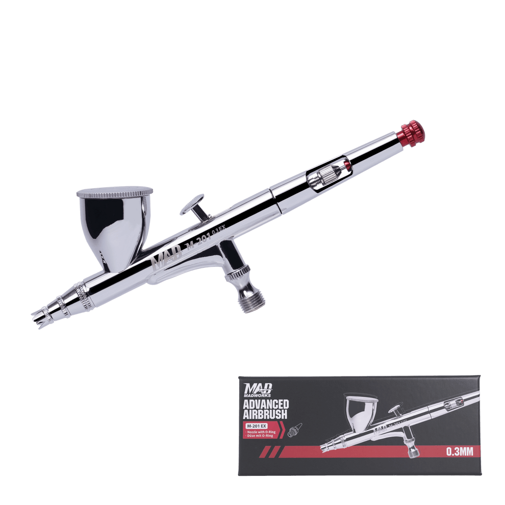 Madworks M-201 EX Double Action Airbrush – 0.3 mm (New Generation)