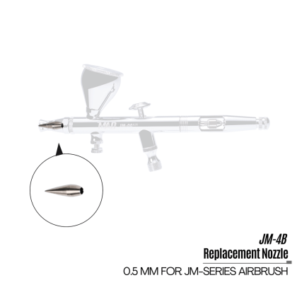Replacement Nozzle 0.5 mm for JM-Series Professional Airbrush (requires Ultimate Edition or 0.5mm Nozzle Set)