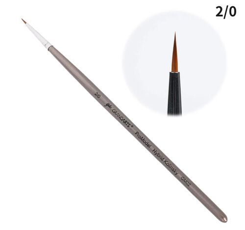 Madworks x Grandarts ProModel Hybrid Kolinsky Paint Brush - Pointed #2/0