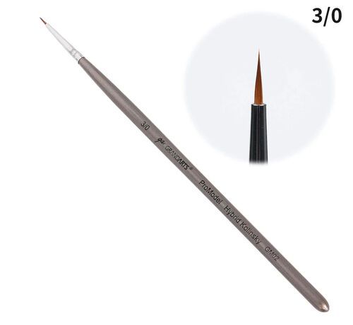 Madworks x Grandarts ProModel Hybrid Kolinsky Paint Brush - Pointed #3/0