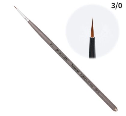 Madworks x Grandarts ProModel Hybrid Kolinsky Paint Brush - Pointed #3/0
