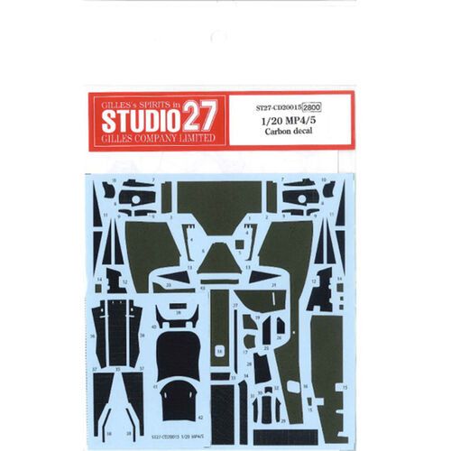 1:20 McLaren MP4/5 - Carbon Decal (for Fujimi Kits)