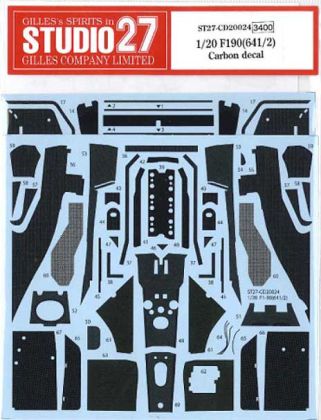 1:20 Ferrari F1-90 - Carbon Decal (for Fujimi Kits)