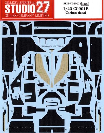 1:20 March Leyton House CG901B - Carbon Decal (for Tamiya Kits)