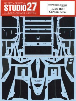 1:20 Tyrell Honda 020 - Carbon Decal Set (for Tamiya Kits)