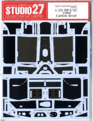 1:20 McLaren MP4/2C (1986) - Carbon Decal (for NuNu Kits)