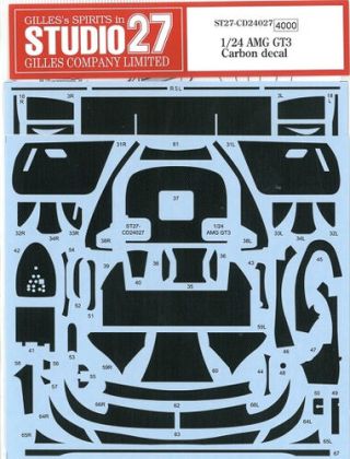 1:24 Mercedes AMG GT3 - Carbon Decal Set (for Tamiya Kits)
