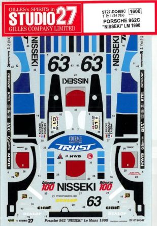 1:24 Porsche 962 C - Nisseki 1990 Decals Set
