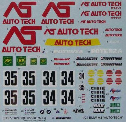 1:24 BMW M3 - Auto Tech JTC 1992