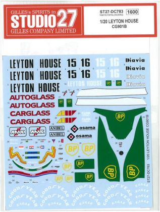 1:20 Leyton House CG901B 1990 Decals Set (for Tamiya Kits)