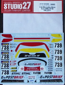 1:24 Mercedes SLS AMG - VNL 2011 Decals Set (for Fujimi Kits)