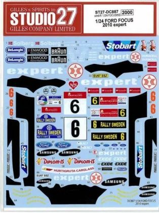 1:24 Ford Focus Expert - 2010 Decals Set (for Simil-R Kits)