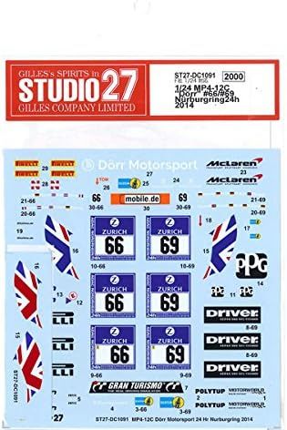 1:24 McLaren MP4/12C - Nurburgring 24h 2014 Decals Set (for Fujimi Kits)