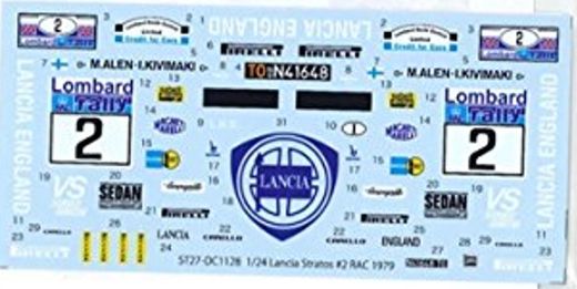 1:24 Lancia Stratos - No.2 RAC 1979 Decals Set