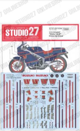 1:12 Suzuki RG400 - Walter Wolf Dress Up Decals Set (for Hasegawa Kits)