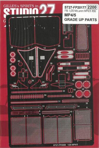 1:20 McLaren MP4/5 - Grade Up Parts (for Fujimi Kits)