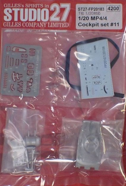 1:20 McLaren MP4/4 - Cockpit Set No.11 (for Tamiya Kits)