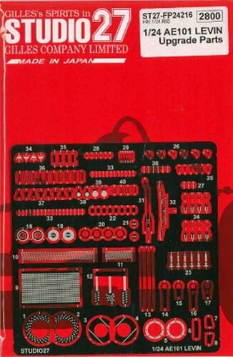 1:24 Toyota Levin AE101 - Upgrade Parts (for Hasegawa Kits)