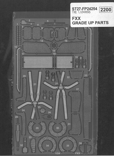 1:24 Ferrari FXX - Grade Up Parts (for Tamiya Kits)