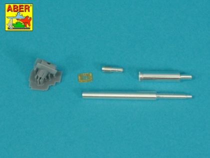 1:35 M47 / 48A1 Patton - 90 mm M-24 Tank Barrel with T-shaped Muzzle Brake and Mantlet Cover (for Takom / Tamiya and ILK Kits)