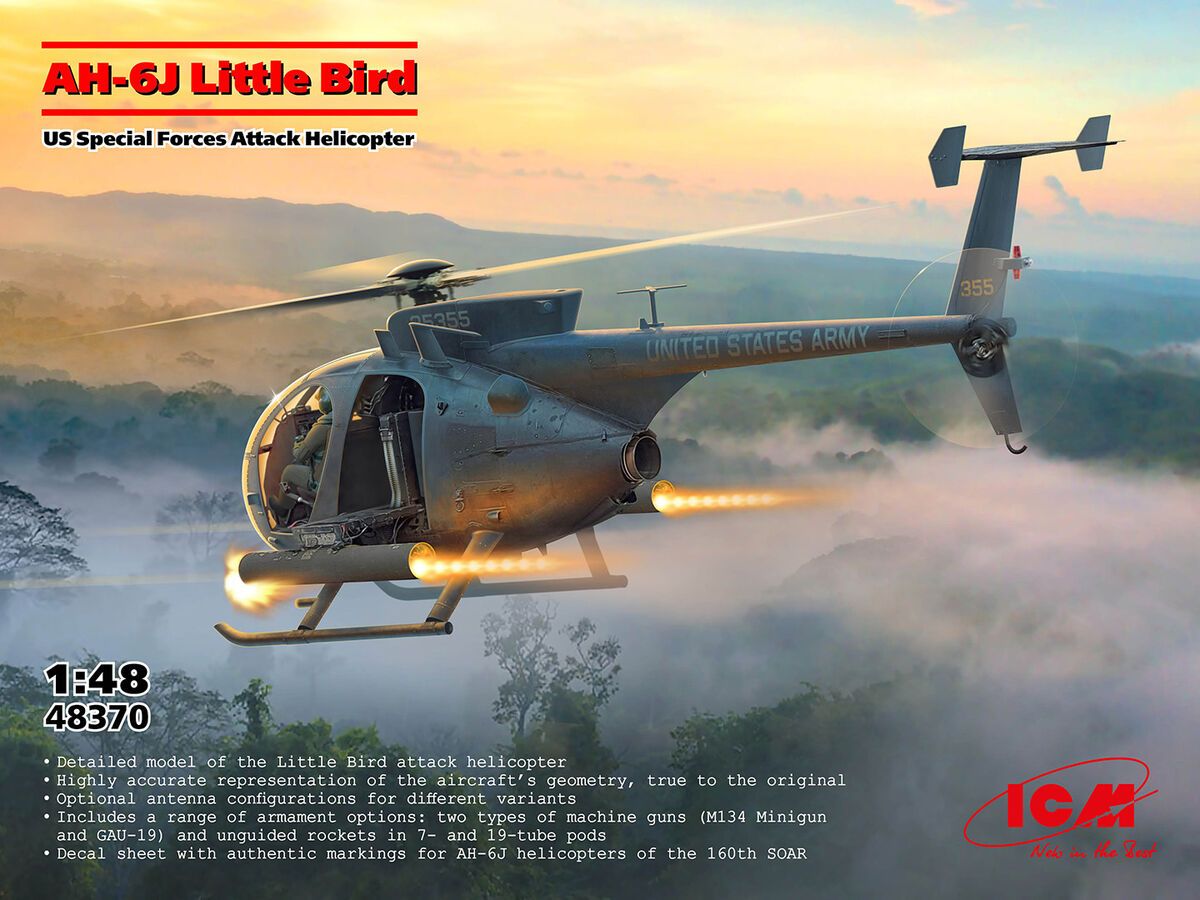 1:48 AH-6J Little Bird - US Special Forces Attack Helicopter