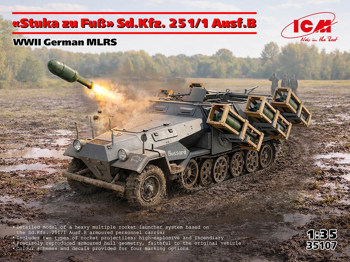 1:35 Sd.Kfz. 251/1 Ausf.B Stuka zu Fuss - 'German WWII MLRS'
