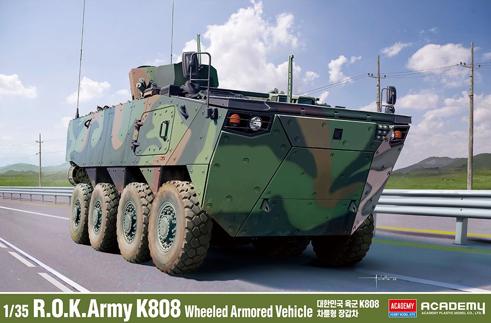 1:35 Korean Army K808 Wheeled Armoured Vehicle