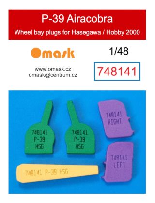 1:48 P-39 Airacobra wheel bay plugs (for Hasegawa / Hobby 2000)