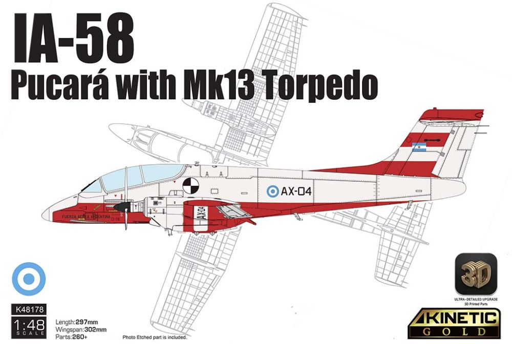 1:48 FMA IA-58 Pucará - with Mk.13 Torpedo