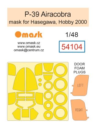 1:48 P-39 Airacobra mask (for Hasegawa, Hobby 2000)