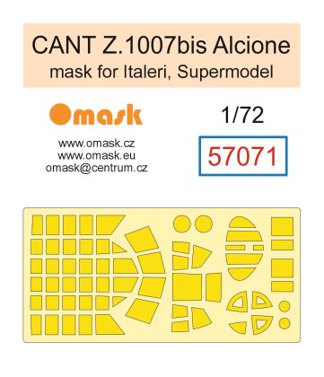 1:72 CANT Z.1007bis Alcione mask (for Italeri, Supermodel)
