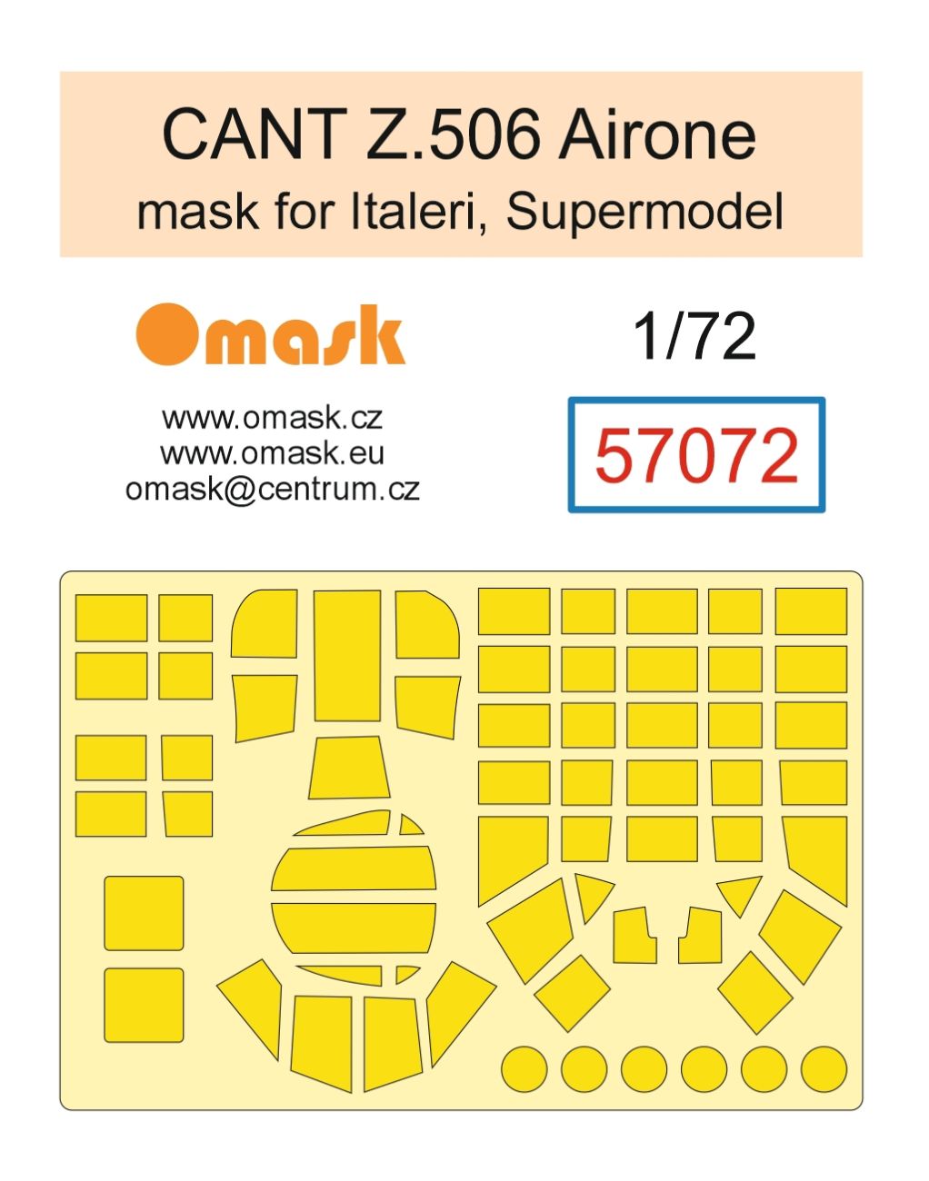 1:72 CANT Z.506 Airone mask (for Italeri, Supermodel)