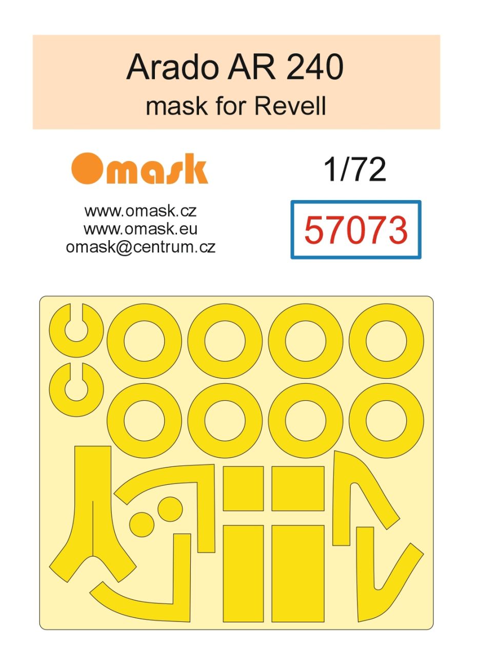 1:72 Arado AR 240 mask (for Revell)