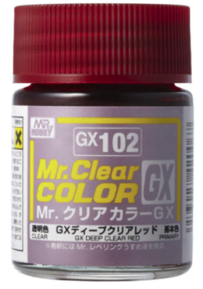 GX102 Deep Clear Red